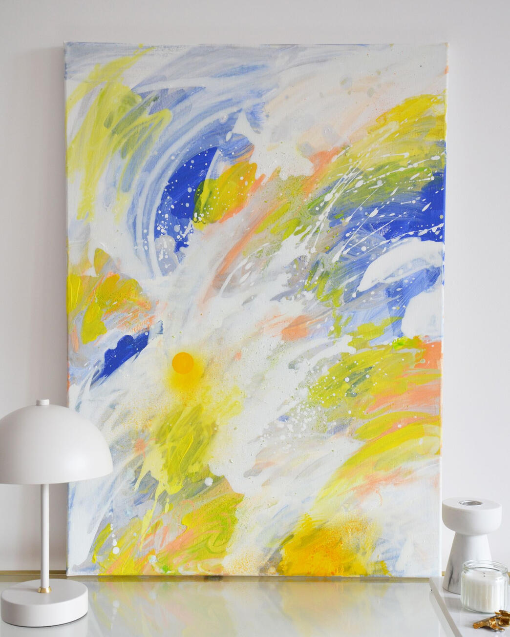 #024-29, 50x70cm, akryl i pastel na płótnie bawełnianym