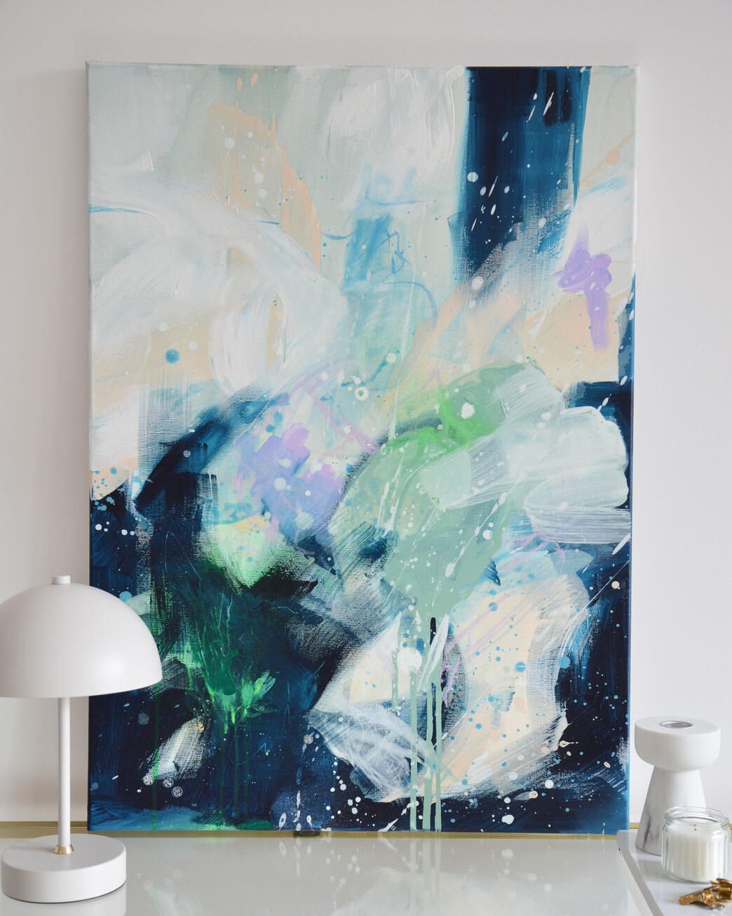 #019, 50x70cm, akryl i pastel na płótnie bawełnianym