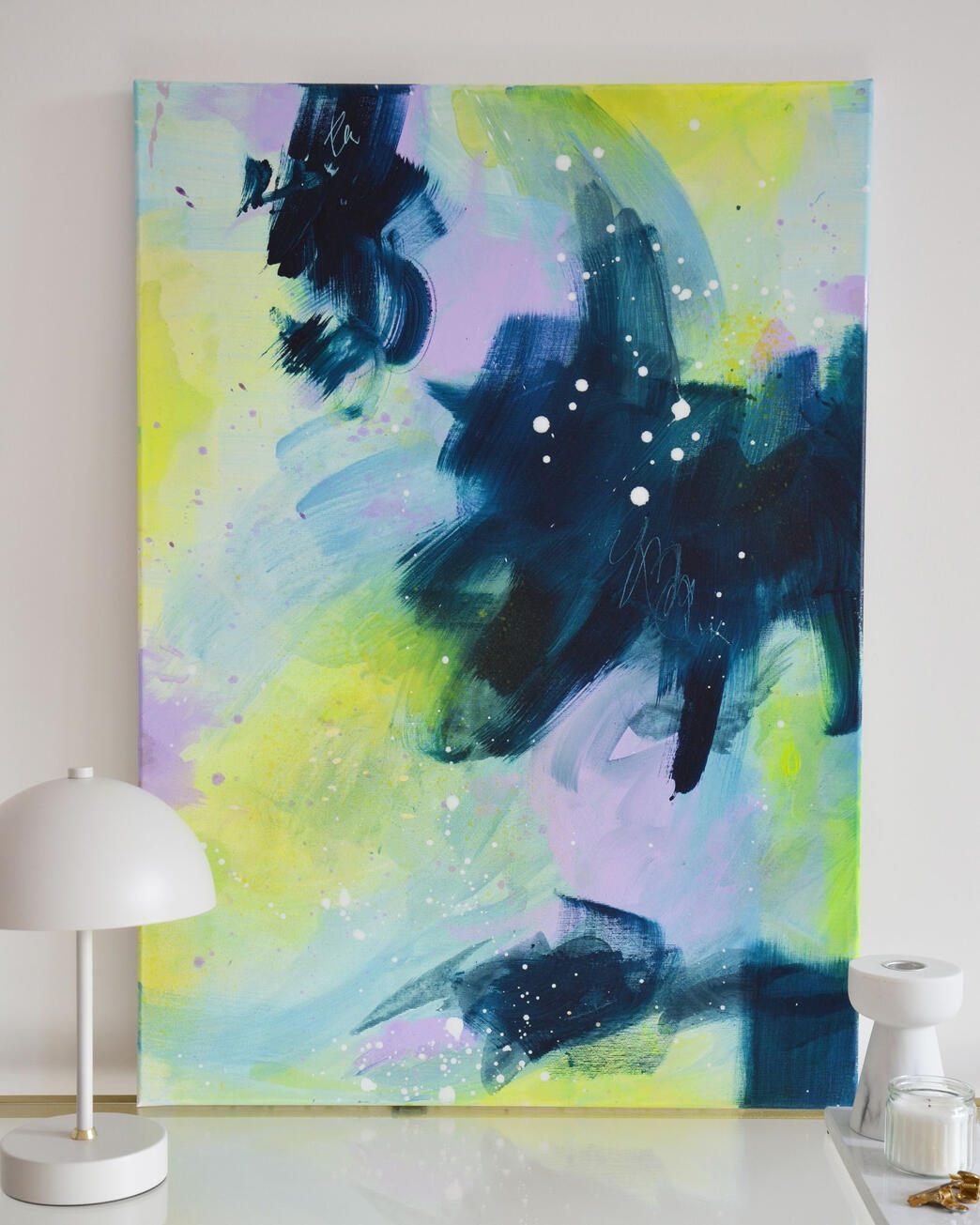 #026-31, 50x70cm, akryl i pastel na płótnie bawełnianym