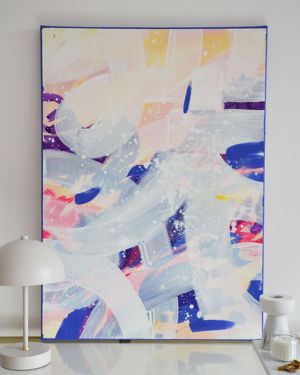 #016, 50x70cm, akryl i pastel na płótnie bawełnianym