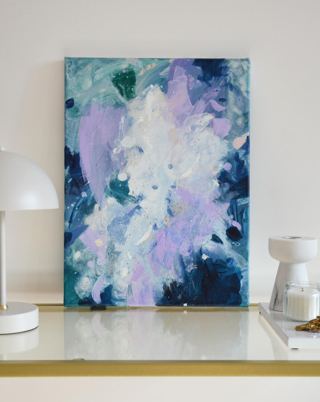 #022, 30x40cm, akryl i pastel na płótnie bawełnianym