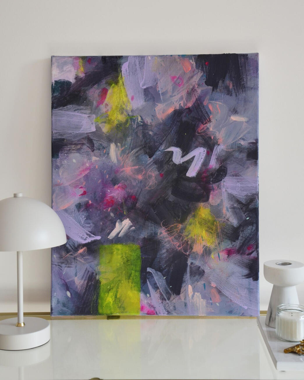 #011, 40x50cm, akryl i pastel na płótnie bawełnianym (zarezerwowany)