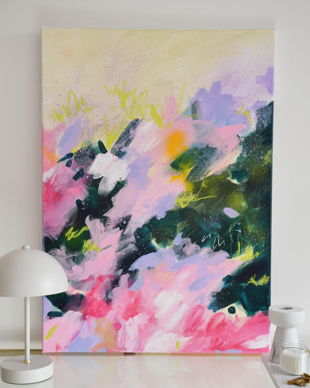 #005, 50x70cm, akryl i pastel na płótnie bawełnianym